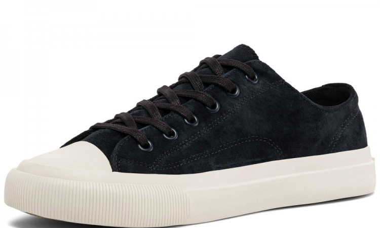 Jet Black All American Lo Top | Unisex Suede Sneaker - Click Image to Close