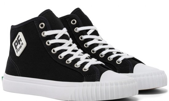 Black Classic Center Hi Top | Unisex Canvas Sneaker