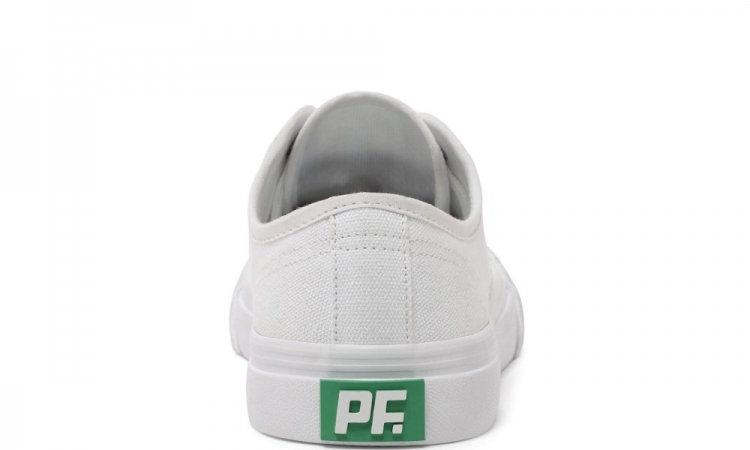 White Classic Center Lo Top | Unisex Canvas Sneaker - Click Image to Close