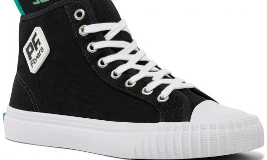 Black Classic Center Hi Top | Unisex Canvas Sneaker