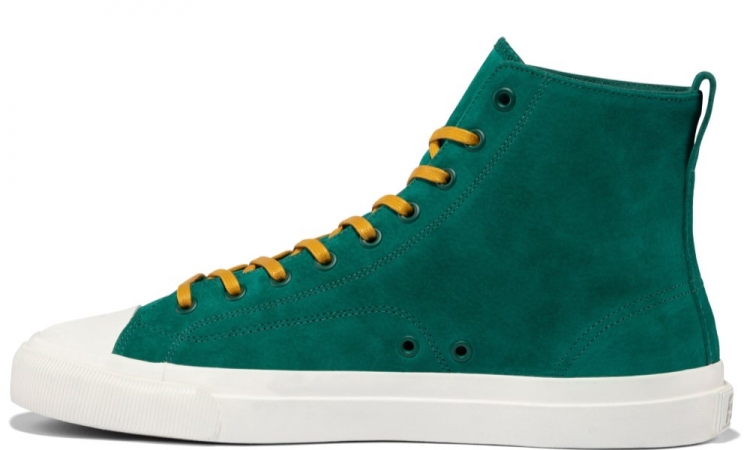 Aventurine Premium Suede All American Hi Top | Unisex Suede Sneaker - Click Image to Close