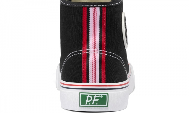 Black Center Hi Top | Unisex Canvas Sneaker - Click Image to Close