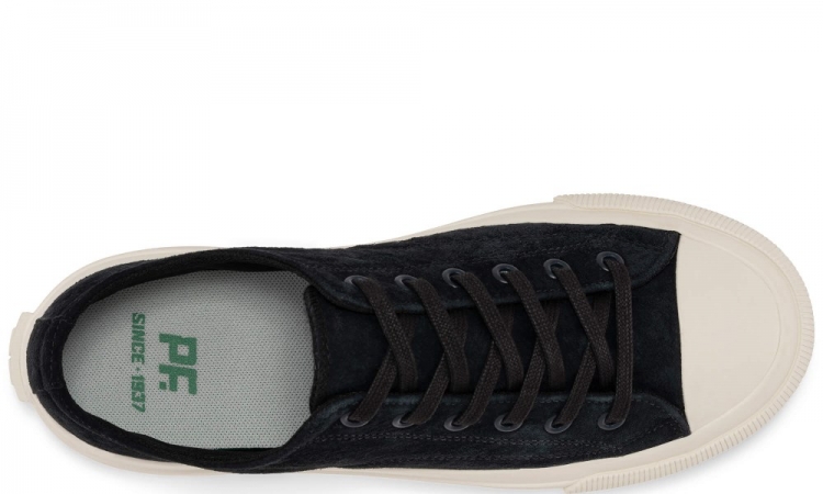 Jet Black All American Lo Top | Unisex Suede Sneaker - Click Image to Close