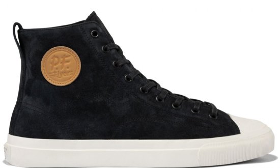 Black Premium Suede All American Hi Top | Unisex Suede Sneaker