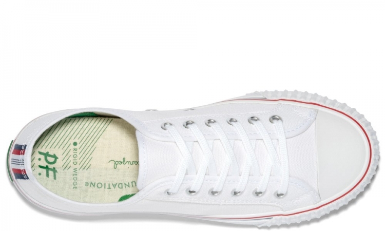 White Center Lo Top | Unisex Canvas Sneaker - Click Image to Close