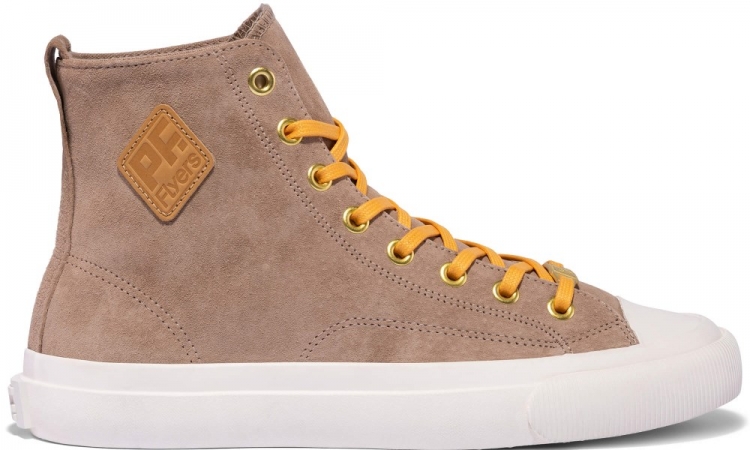 Natural All American Hi Top | Unisex Suede Sneaker - Click Image to Close