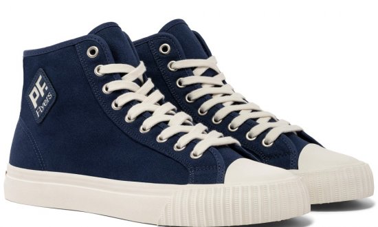 Navy Classic Center Hi Top | Unisex Canvas Sneaker