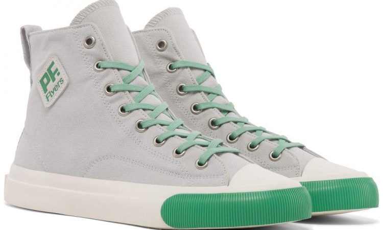 Good Grey All American Hi Top | Unisex Canvas Sneaker - Click Image to Close