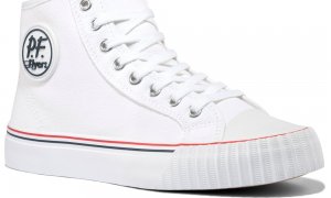 White Center Hi Top | Unisex Canvas Sneaker