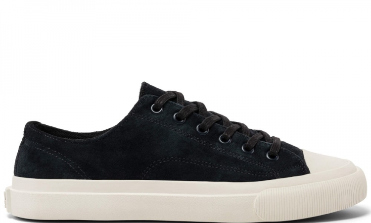 Jet Black All American Lo Top | Unisex Suede Sneaker - Click Image to Close