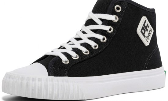 Black Classic Center Hi Top | Unisex Canvas Sneaker