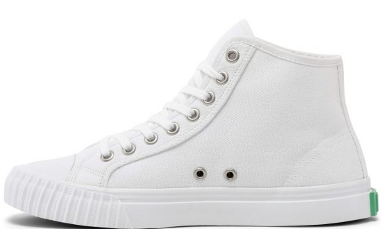 White Classic Center Hi Top | Unisex Canvas Sneaker