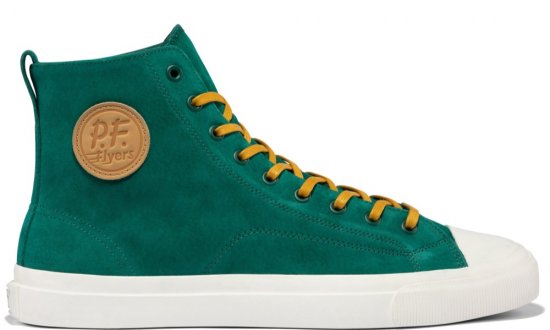 Aventurine Premium Suede All American Hi Top | Unisex Suede Sneaker