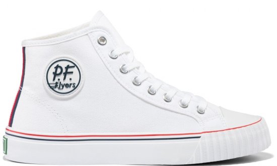White Center Hi Top | Unisex Canvas Sneaker