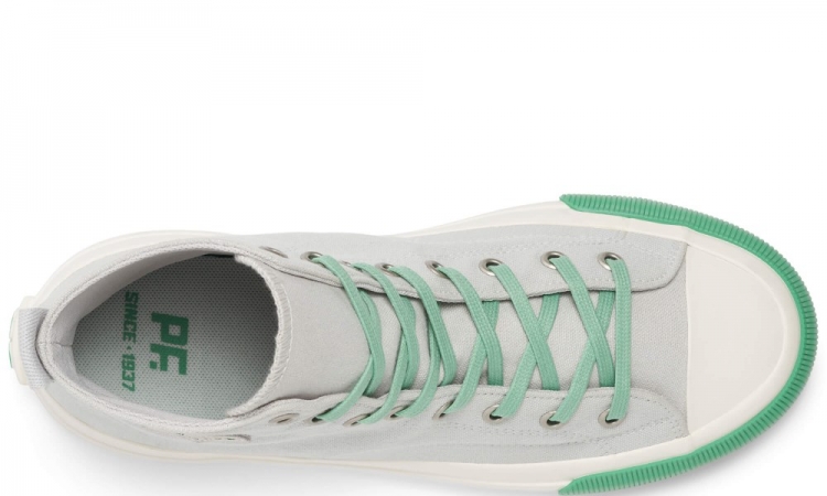 Good Grey All American Hi Top | Unisex Canvas Sneaker - Click Image to Close