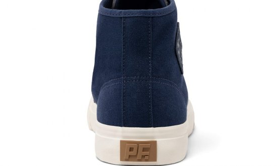 Navy Classic Center Hi Top | Unisex Canvas Sneaker