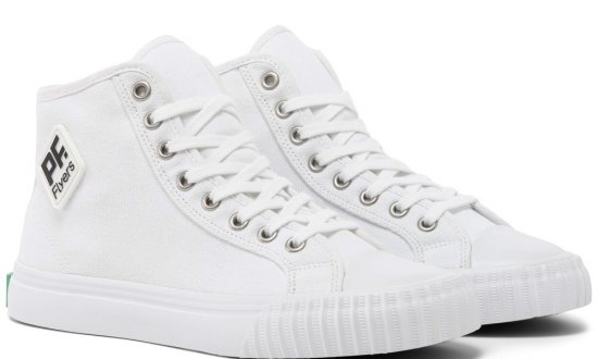 White Classic Center Hi Top | Unisex Canvas Sneaker