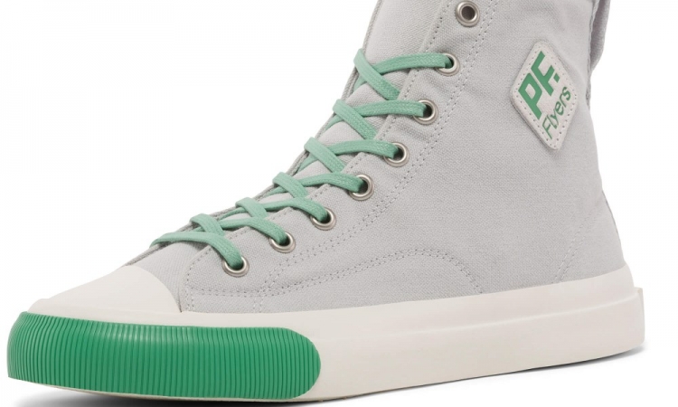 Good Grey All American Hi Top | Unisex Canvas Sneaker - Click Image to Close
