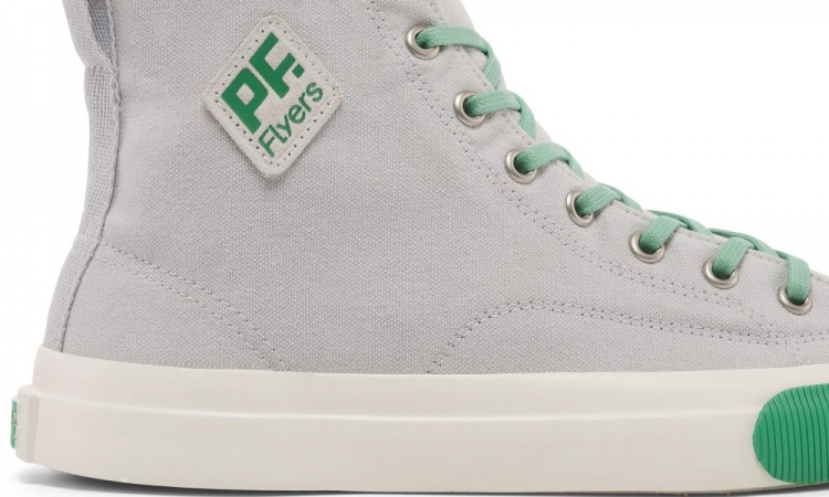 Good Grey All American Hi Top | Unisex Canvas Sneaker - Click Image to Close