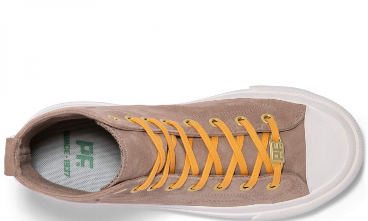 Natural All American Hi Top | Unisex Suede Sneaker - Click Image to Close