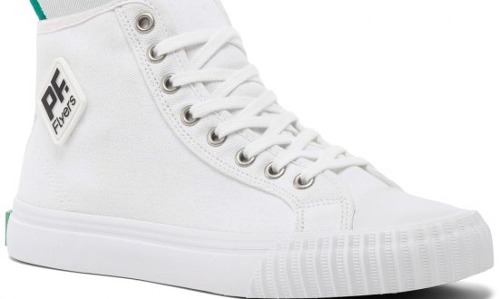 White Classic Center Hi Top | Unisex Canvas Sneaker