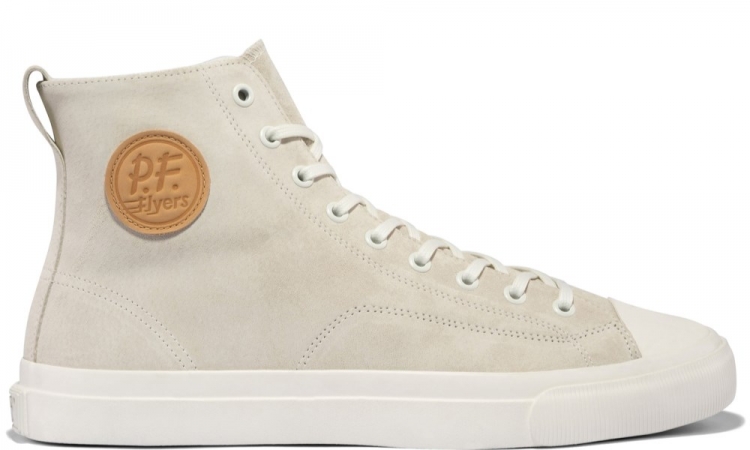 Sea Salt Premium Suede All American Hi Top | Unisex Suede Sneaker - Click Image to Close