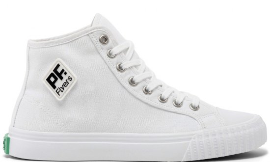 White Classic Center Hi Top | Unisex Canvas Sneaker