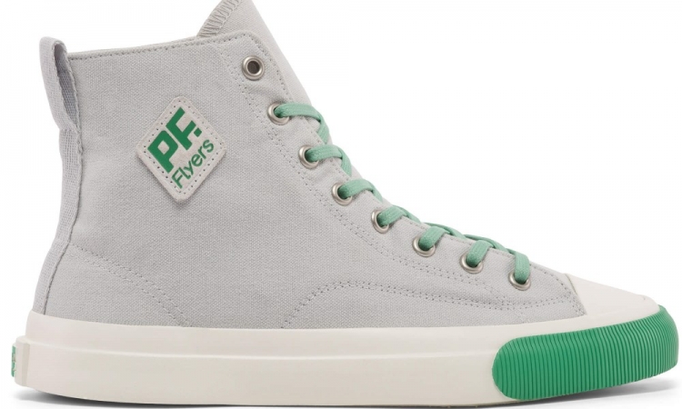 Good Grey All American Hi Top | Unisex Canvas Sneaker - Click Image to Close