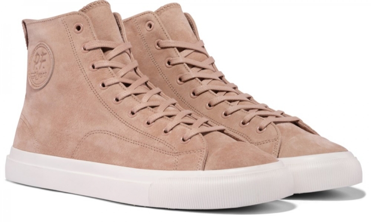 Blush All American Hi Top | Unisex Suede Sneaker - Click Image to Close