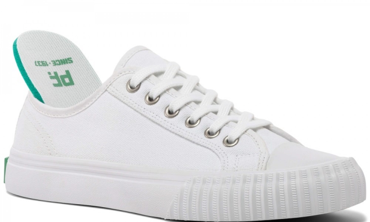 White Classic Center Lo Top | Unisex Canvas Sneaker - Click Image to Close