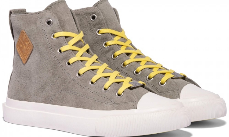 Dried Sage All American Hi Top | Unisex Suede Sneaker - Click Image to Close