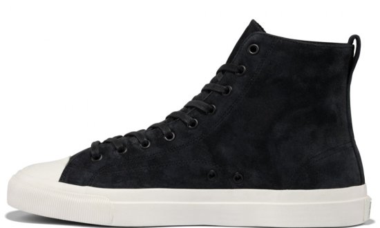 Black Premium Suede All American Hi Top | Unisex Suede Sneaker